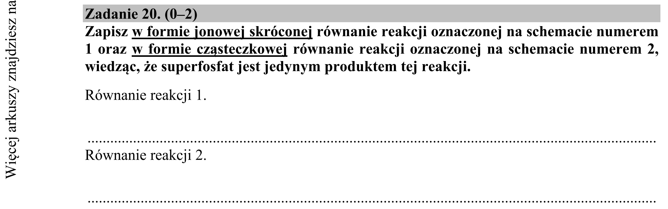 Matura dodatkowa, czerwiec 2015, podgląd zadania 20