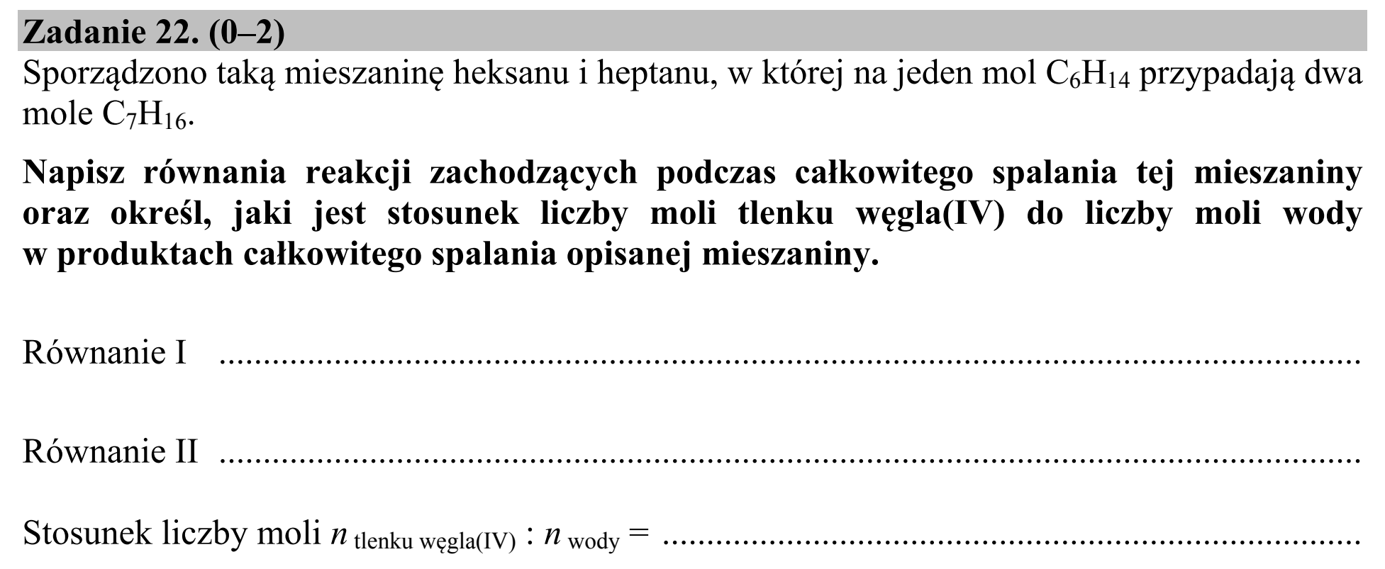Matura dodatkowa, czerwiec 2015, podgląd zadania 22