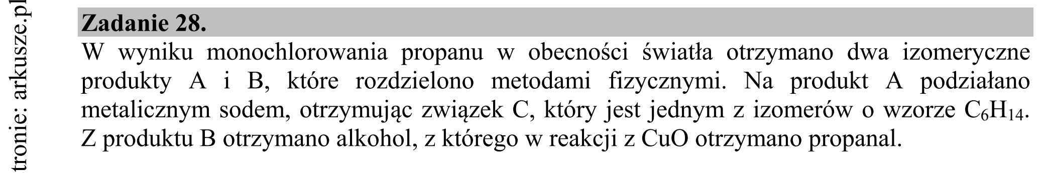 Matura dodatkowa, czerwiec 2015, wstęp zadania 28