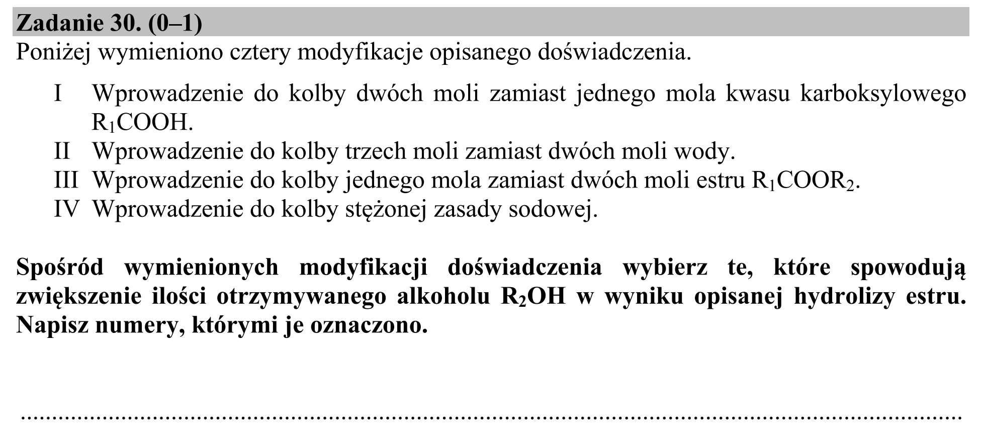 Matura dodatkowa, czerwiec 2015, podgląd zadania 30
