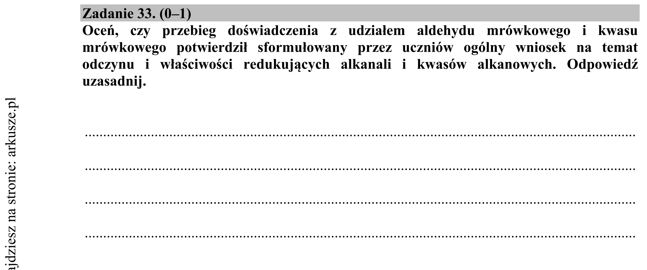 Matura dodatkowa, czerwiec 2015, podgląd zadania 33