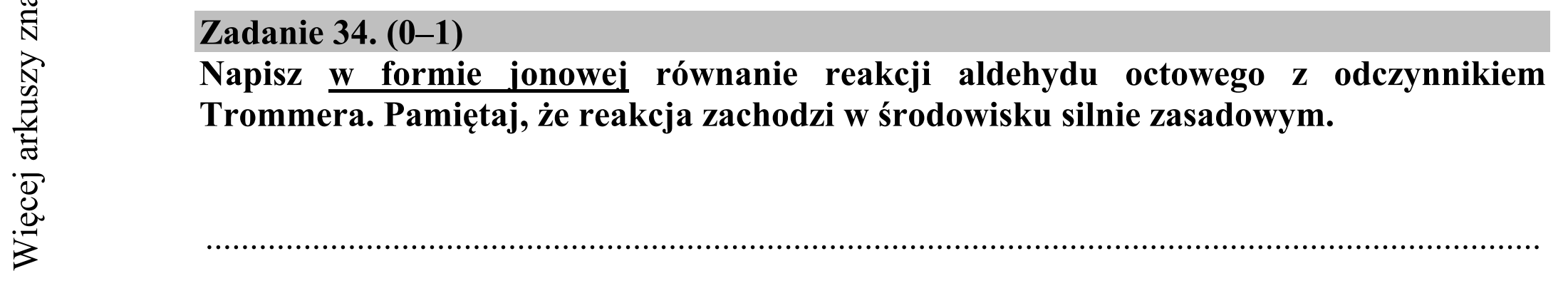 Matura dodatkowa, czerwiec 2015, podgląd zadania 34
