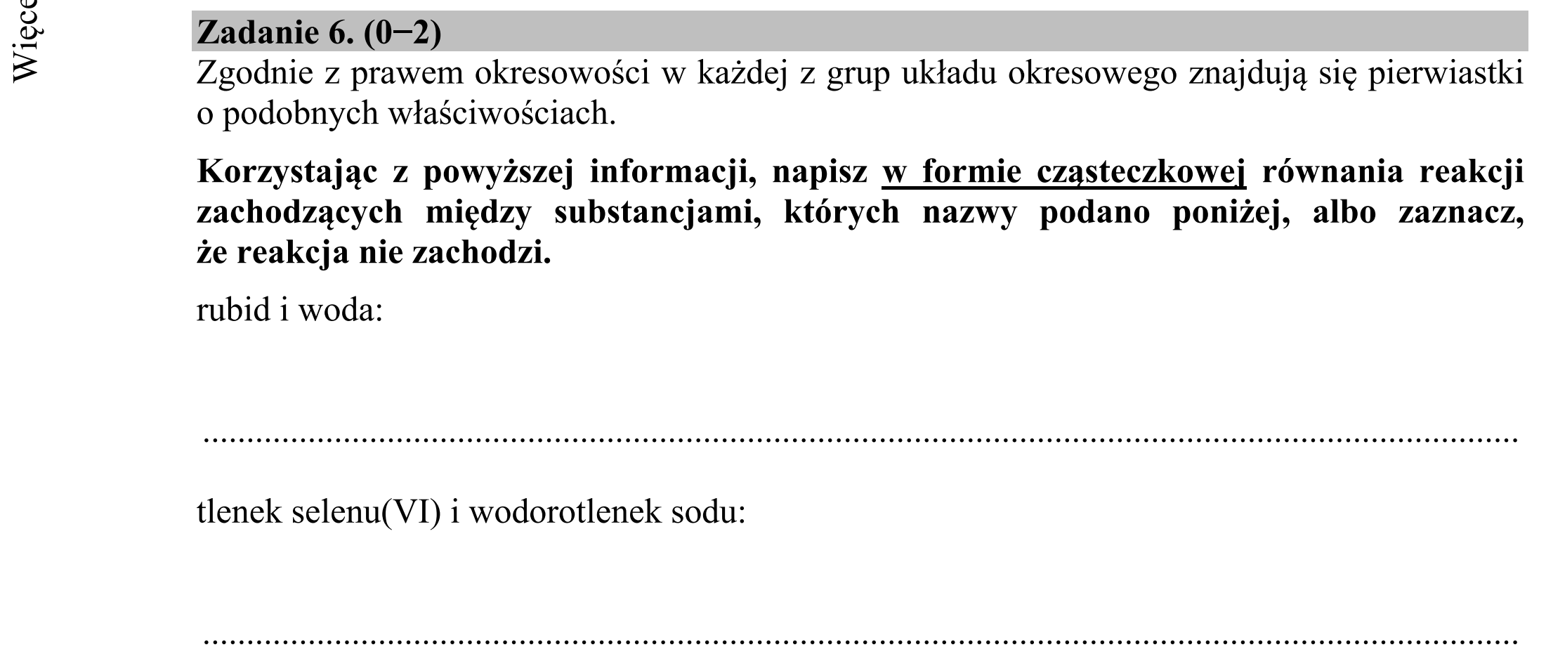 Matura dodatkowa, czerwiec 2015, podgląd zadania 6, fragment 1