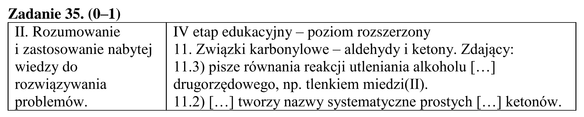 Matura dodatkowa, czerwiec 2016, odpowiedź do zadania 35, fragment 1