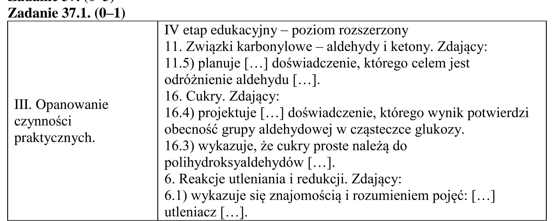 Matura dodatkowa, czerwiec 2016, odpowiedź do zadania 37.1, fragment 1