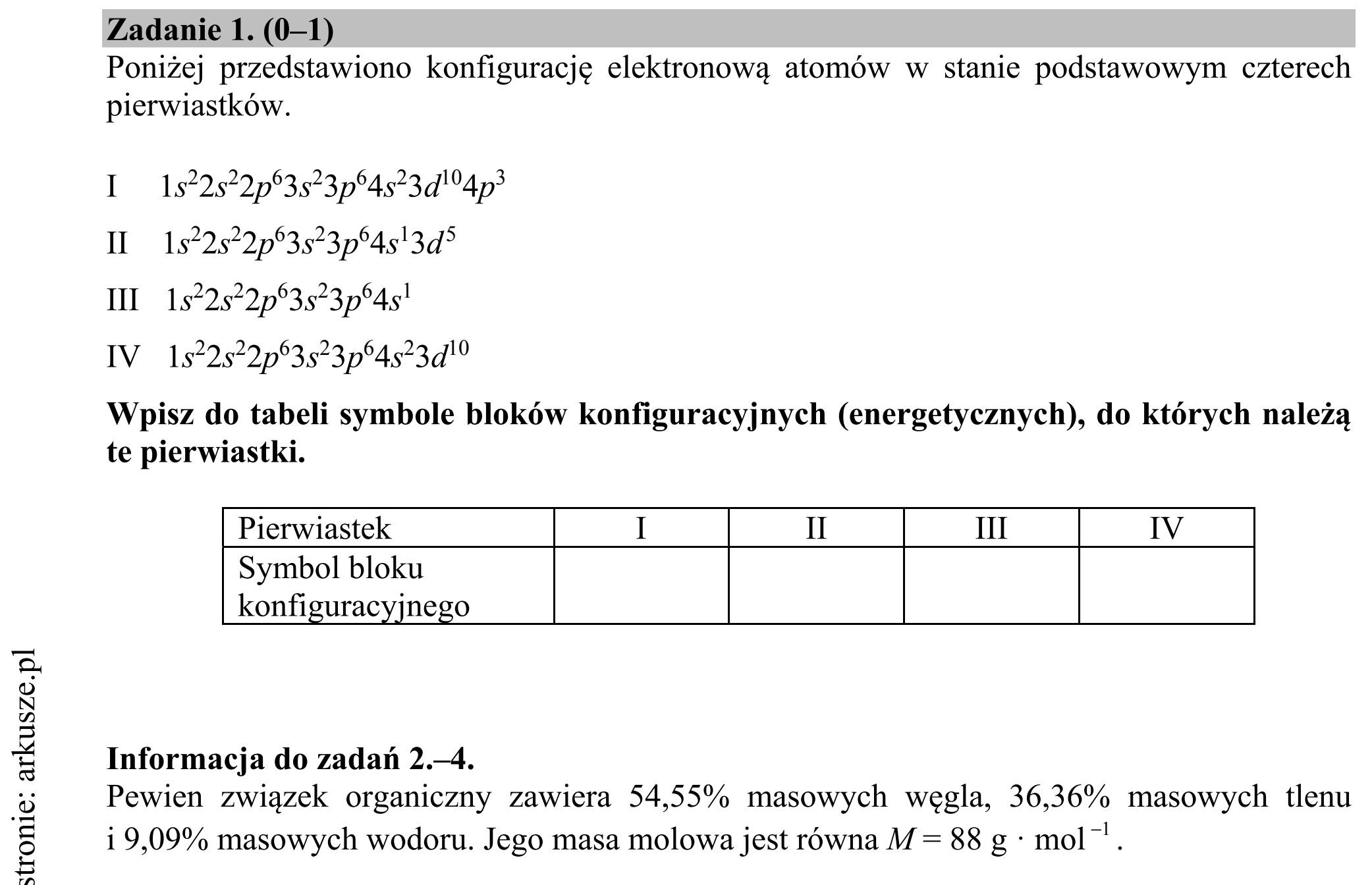 Matura dodatkowa, czerwiec 2016, podgląd zadania 1