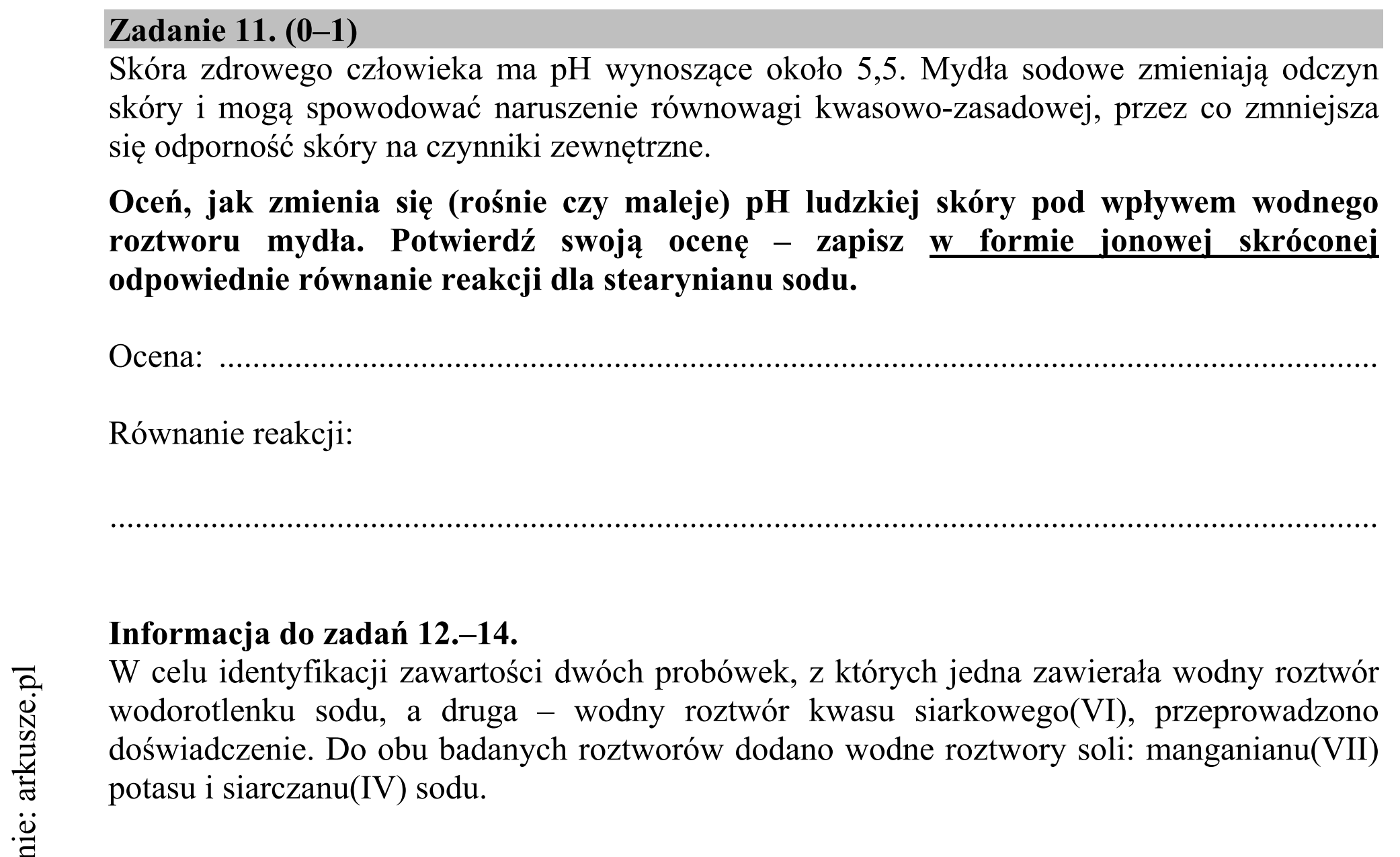 Matura dodatkowa, czerwiec 2016, podgląd zadania 11