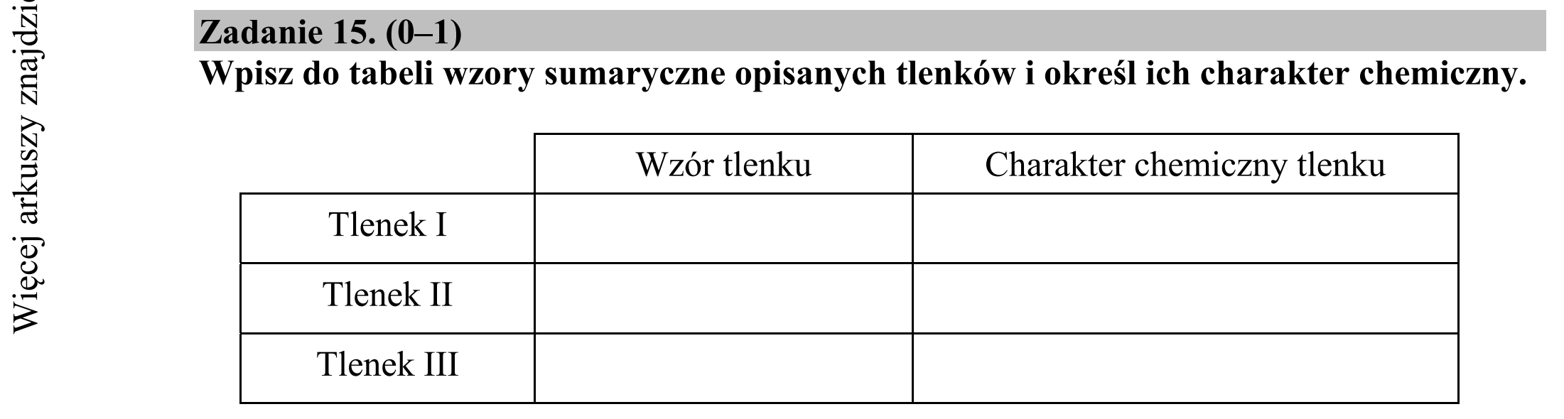 Matura dodatkowa, czerwiec 2016, podgląd zadania 15