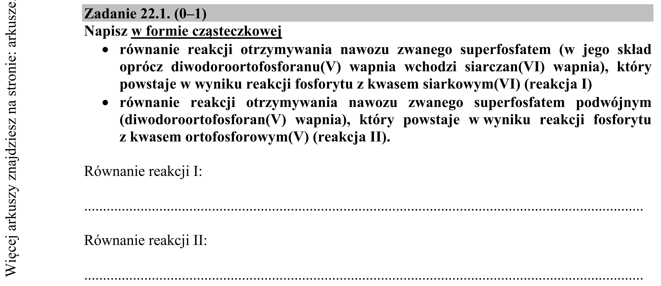 Matura dodatkowa, czerwiec 2016, zadanie 22.1