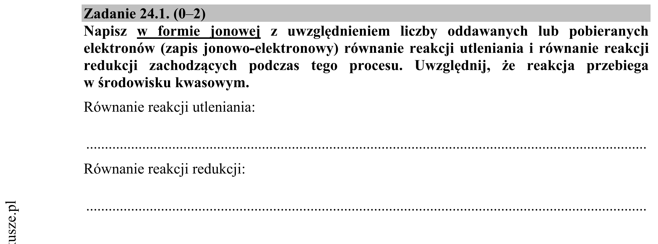 Matura dodatkowa, czerwiec 2016, podgląd zadania 24