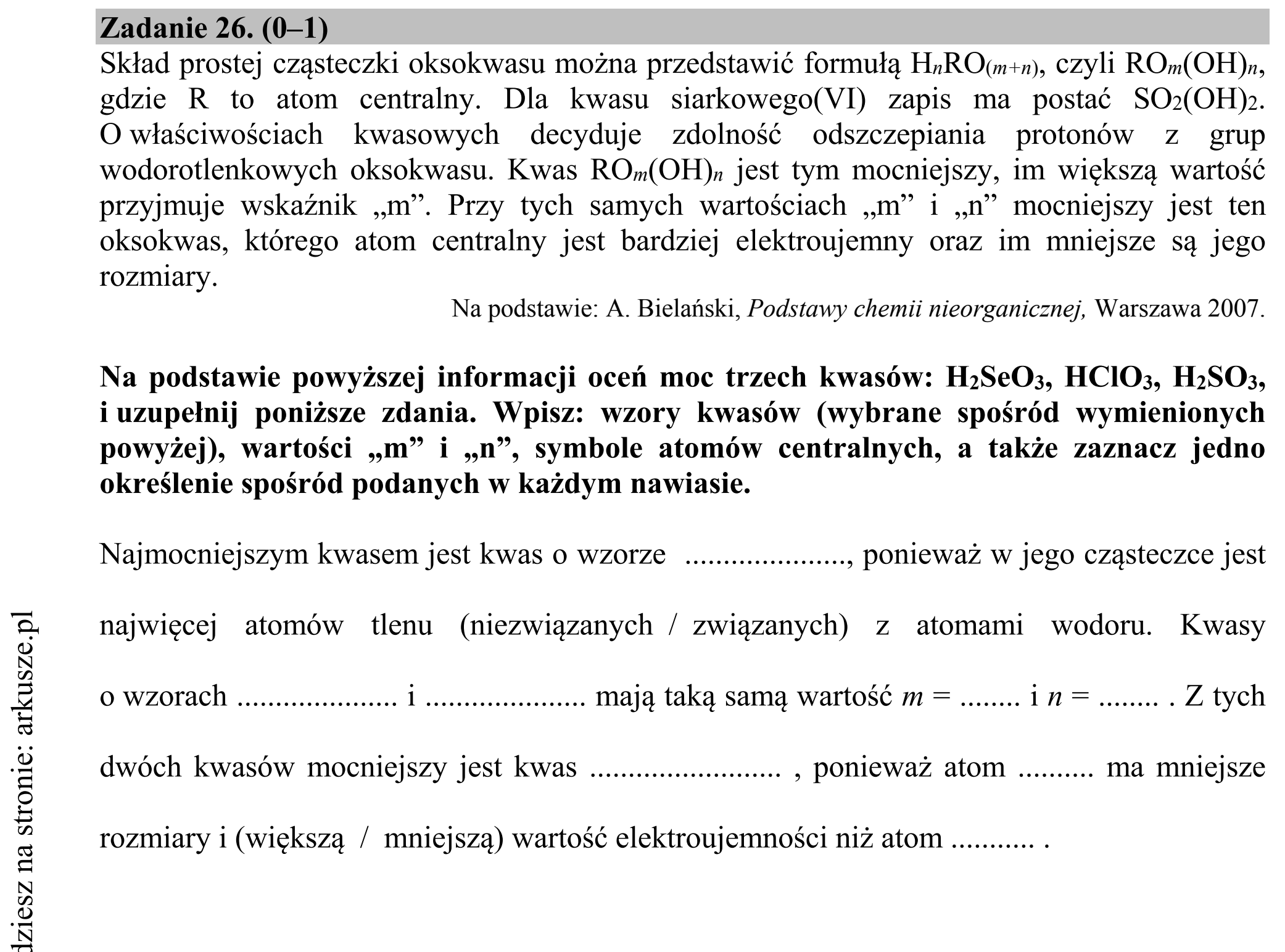 Matura dodatkowa, czerwiec 2016, podgląd zadania 26
