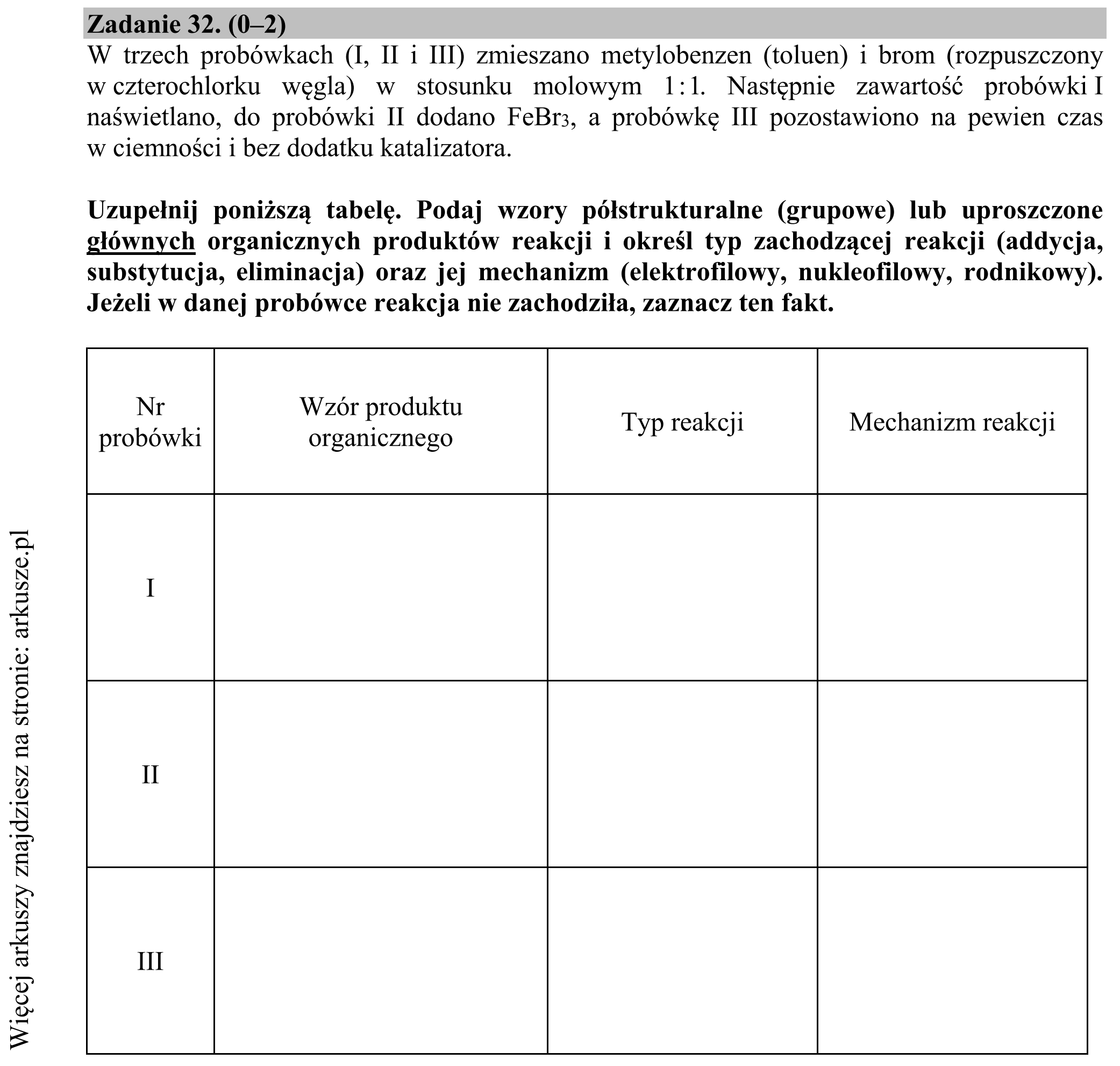 Matura dodatkowa, czerwiec 2016, podgląd zadania 32