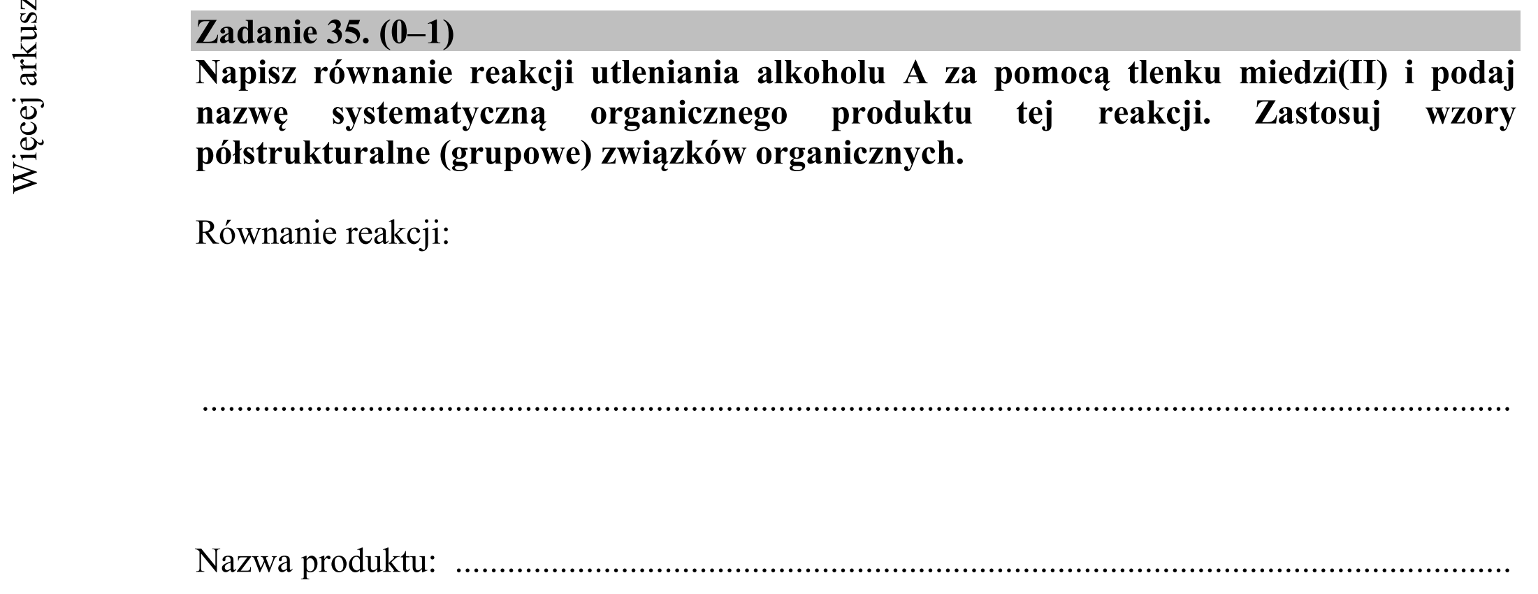 Matura dodatkowa, czerwiec 2016, podgląd zadania 35, fragment 1