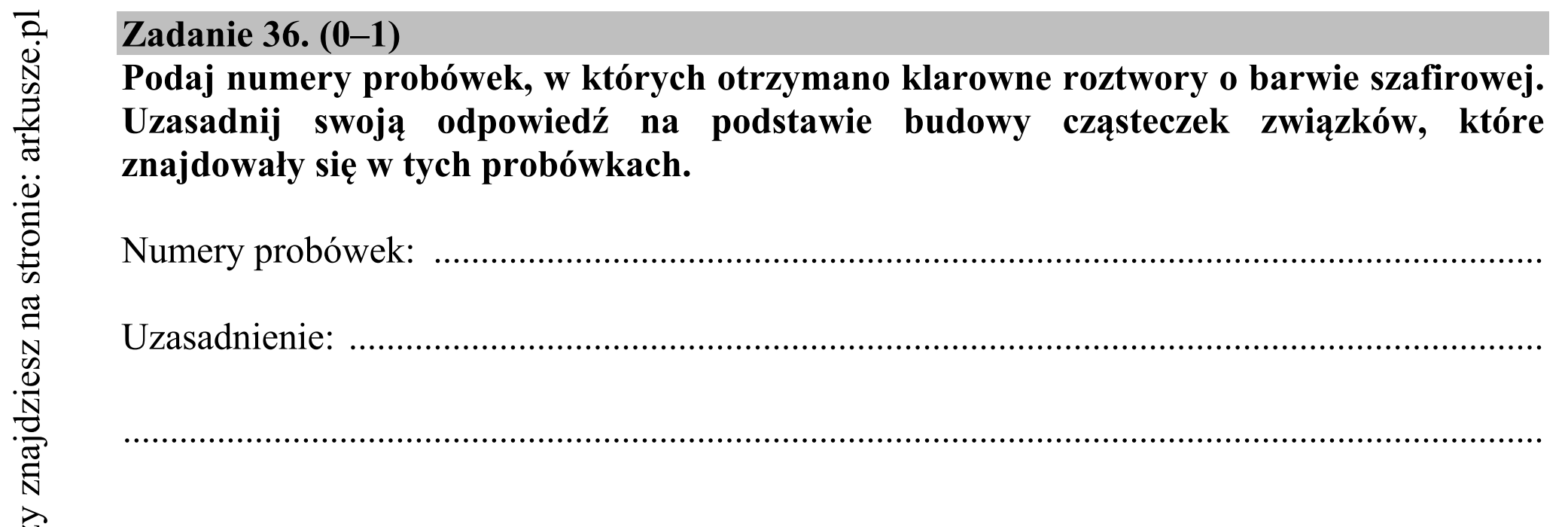 Matura dodatkowa, czerwiec 2016, podgląd zadania 36