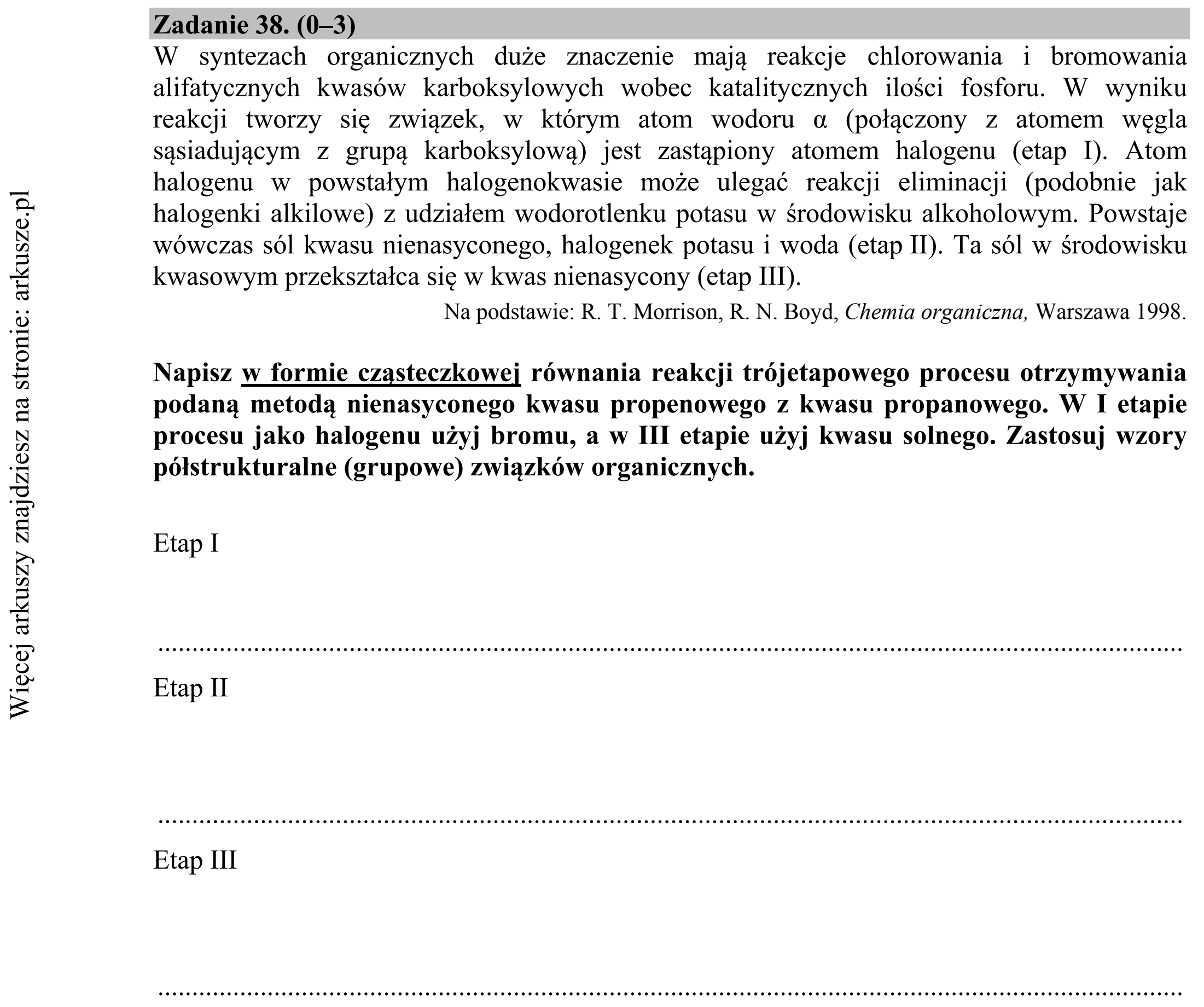 Matura dodatkowa, czerwiec 2016, podgląd zadania 38