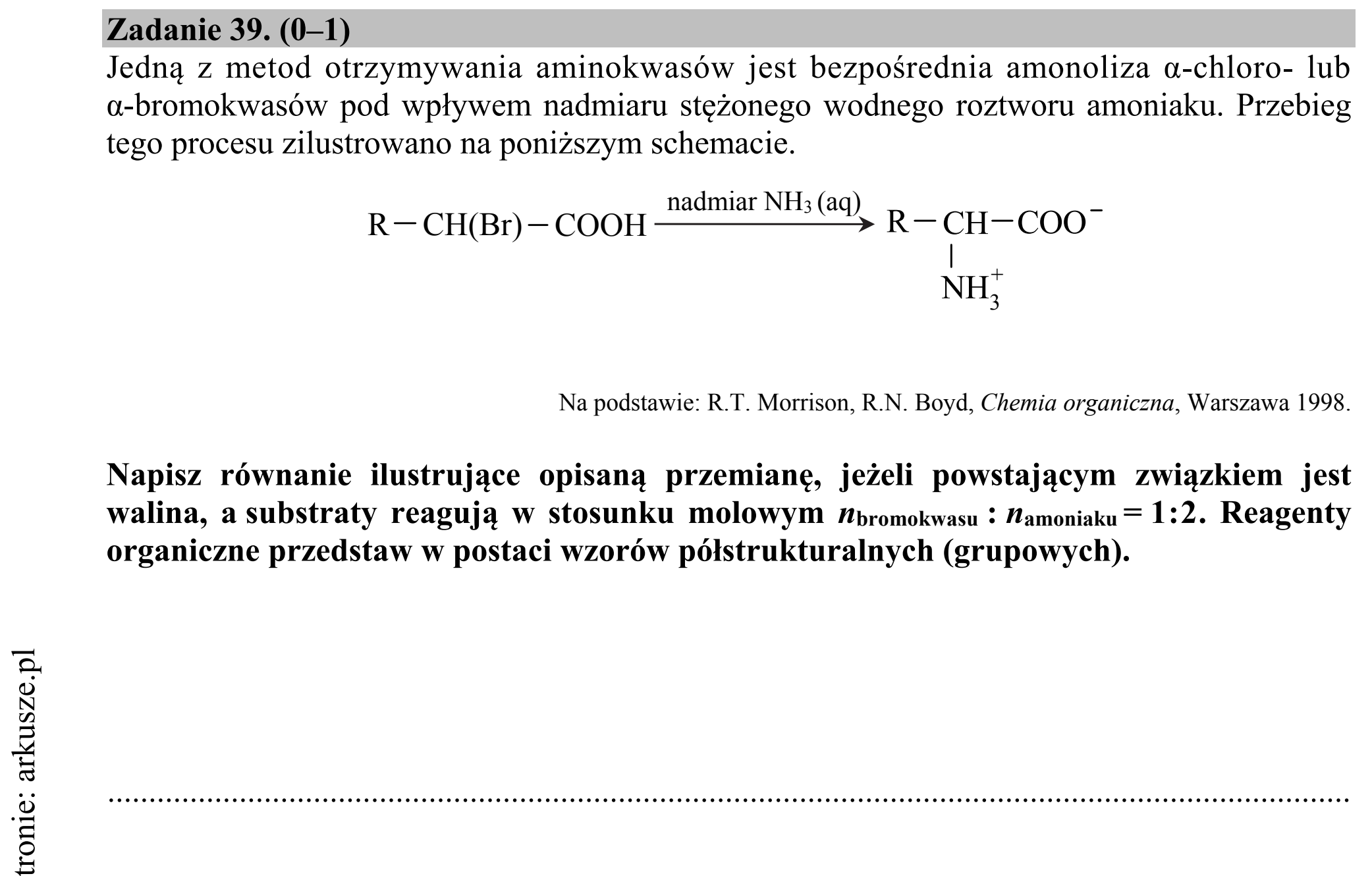 Matura dodatkowa, czerwiec 2016, podgląd zadania 39