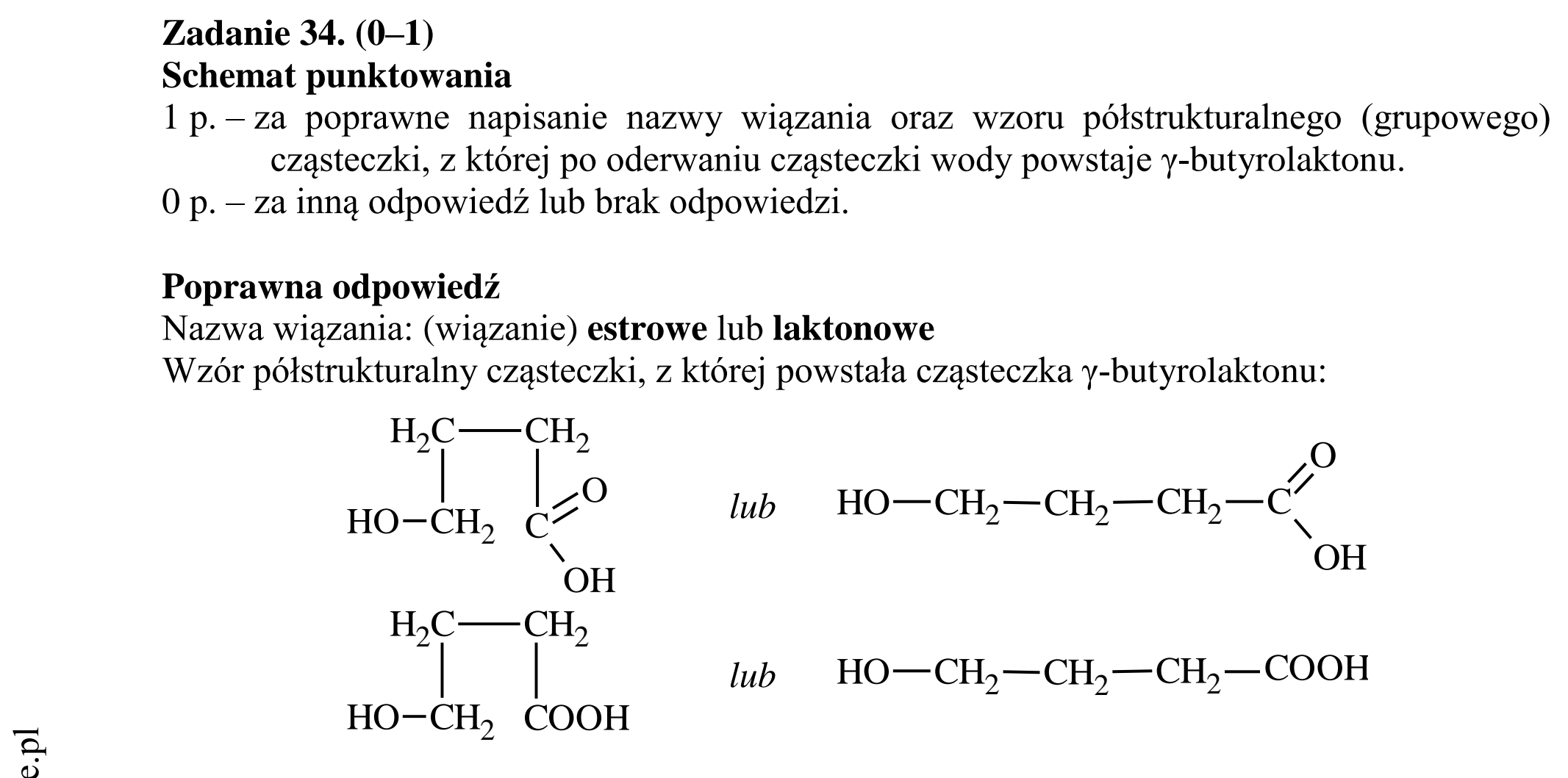 Matura dodatkowa, czerwiec 2017, odpowiedź do zadania 34
