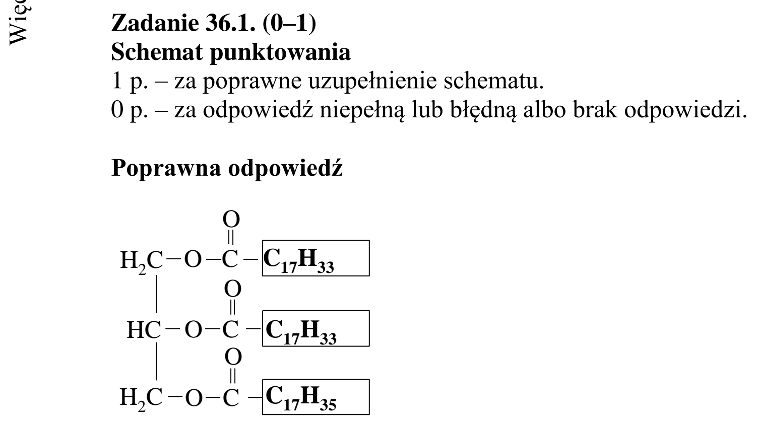 Matura dodatkowa, czerwiec 2017, odpowiedź do zadania 36.1