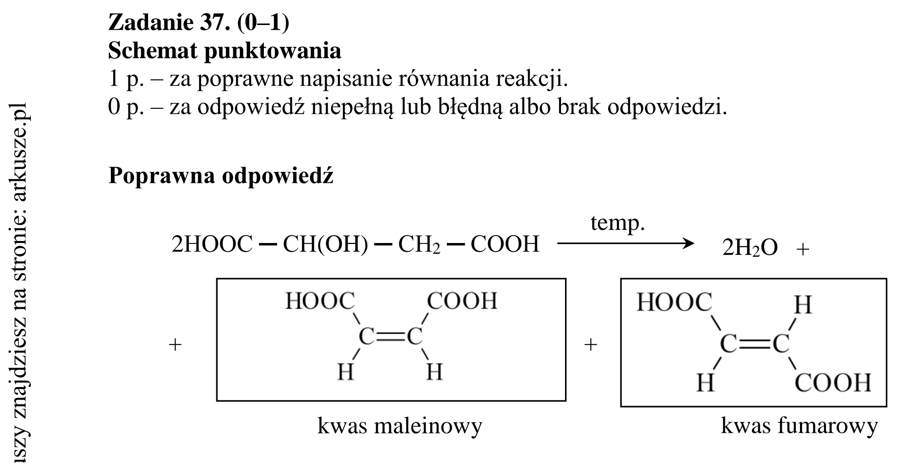 Matura dodatkowa, czerwiec 2017, odpowiedź do zadania 37