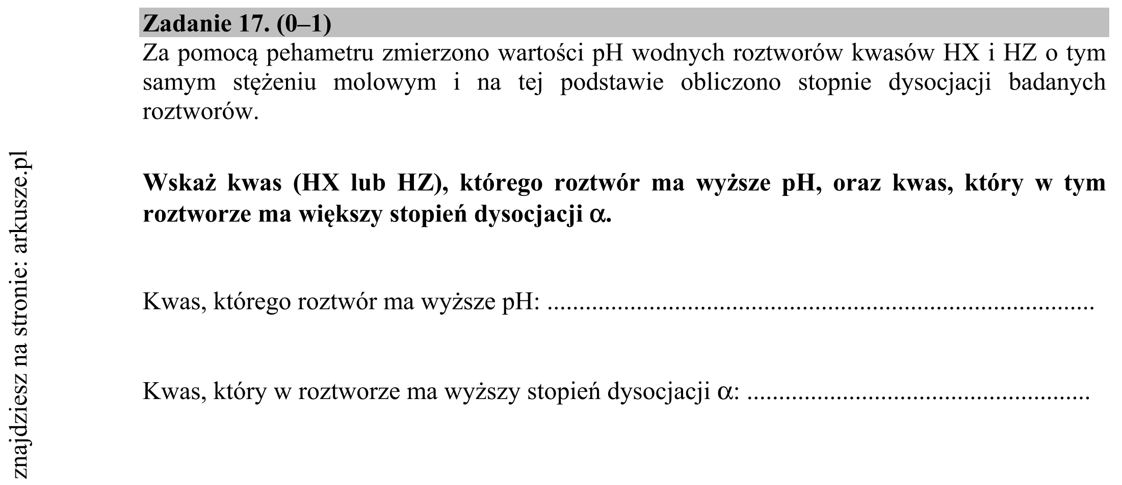 Matura dodatkowa, czerwiec 2017, podgląd zadania 17