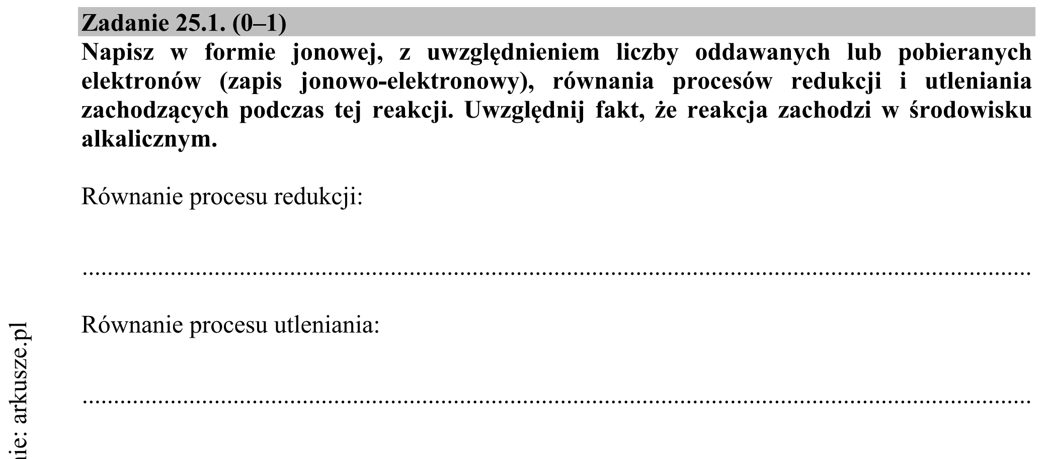 Matura dodatkowa, czerwiec 2017, zadanie 25.1