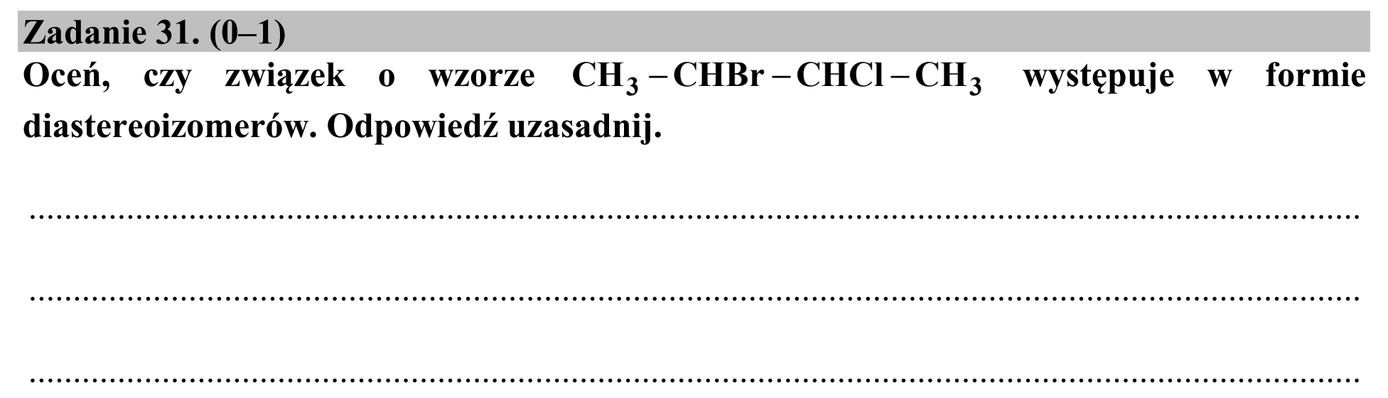 Matura dodatkowa, czerwiec 2017, podgląd zadania 31