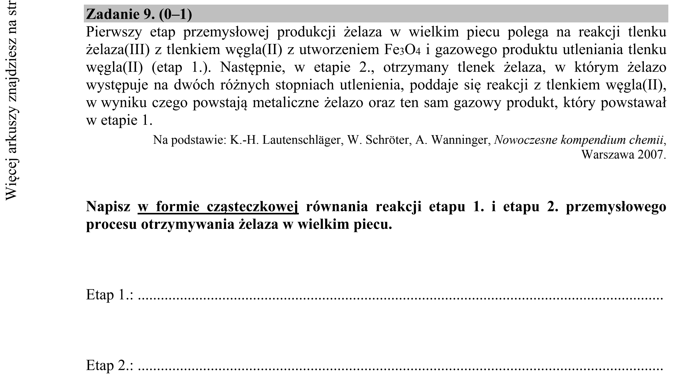 Matura dodatkowa, czerwiec 2017, podgląd zadania 9