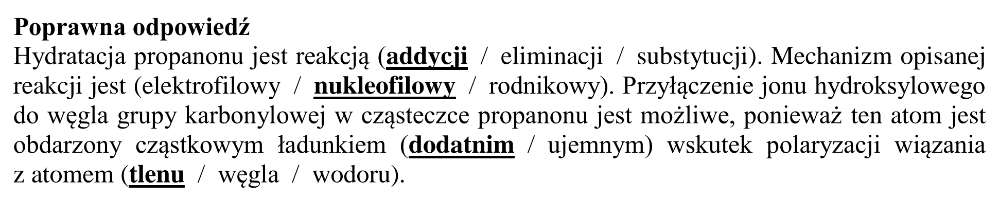 Matura dodatkowa, czerwiec 2018, odpowiedź do zadania 30.1, fragment 2