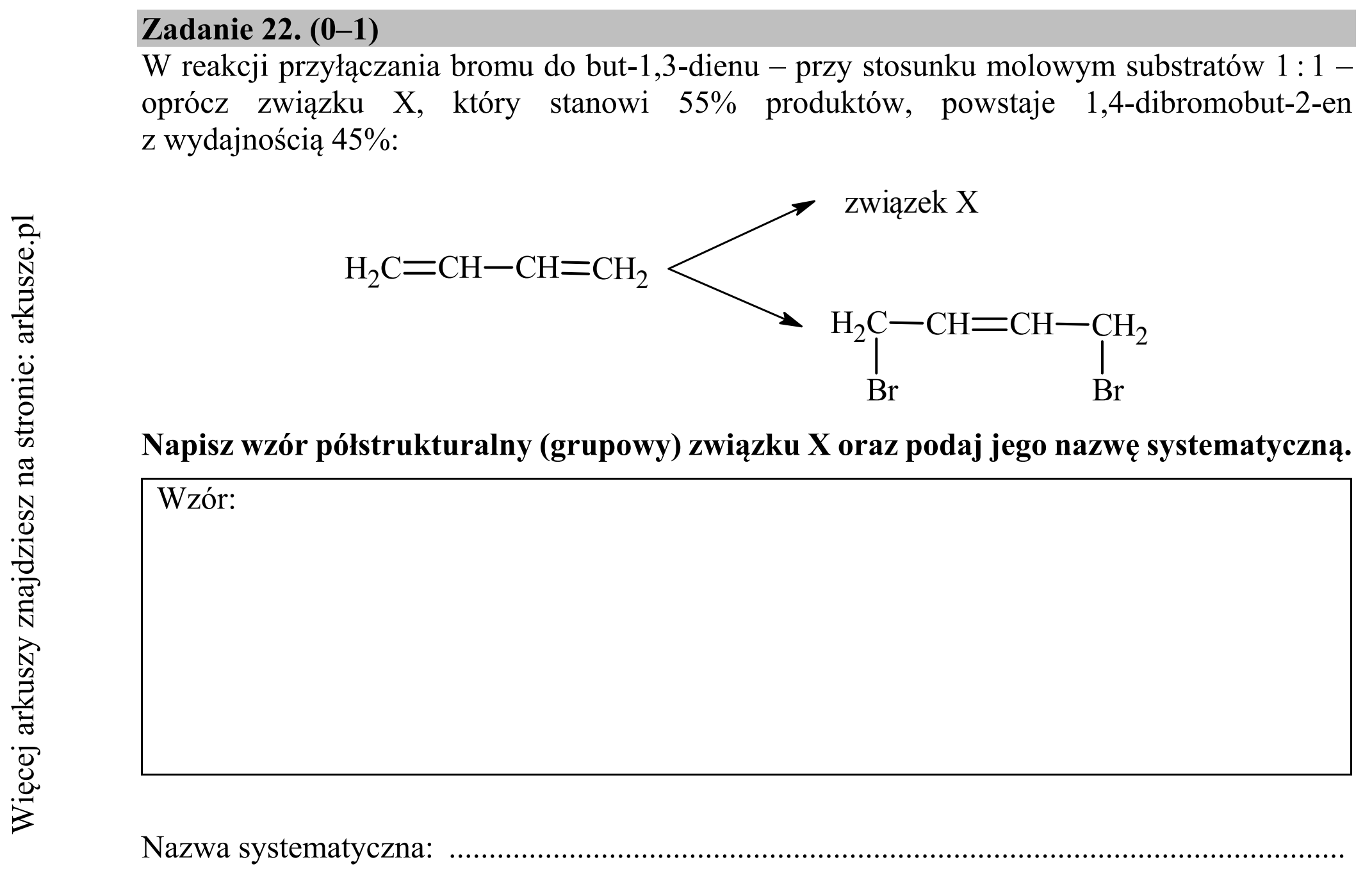 Matura dodatkowa, czerwiec 2018, podgląd zadania 22