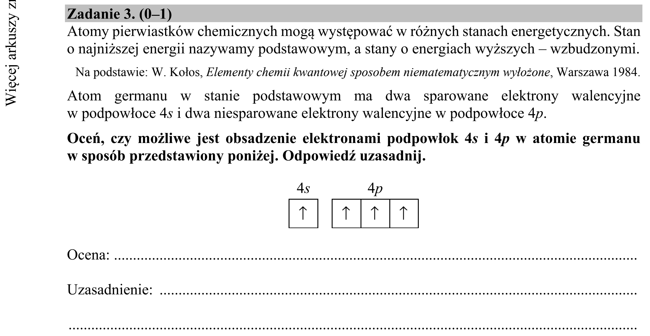 Matura dodatkowa, czerwiec 2018, podgląd zadania 3