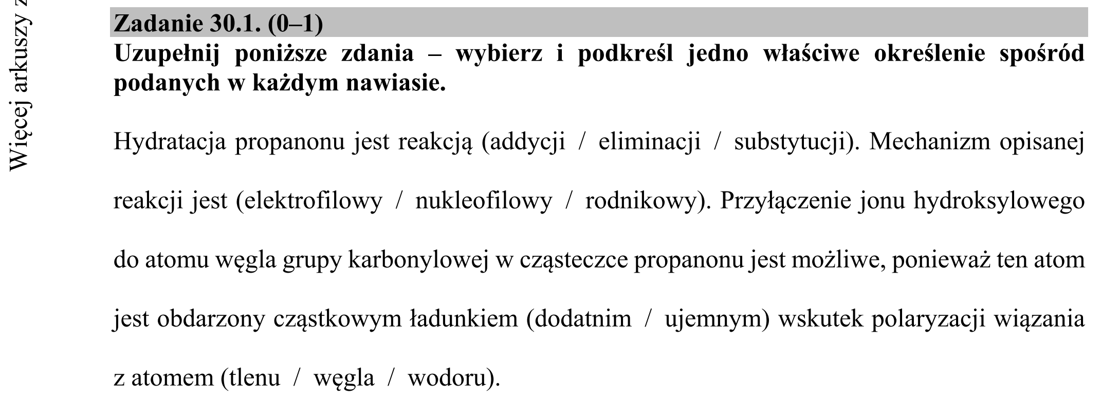 Matura dodatkowa, czerwiec 2018, zadanie 30.1