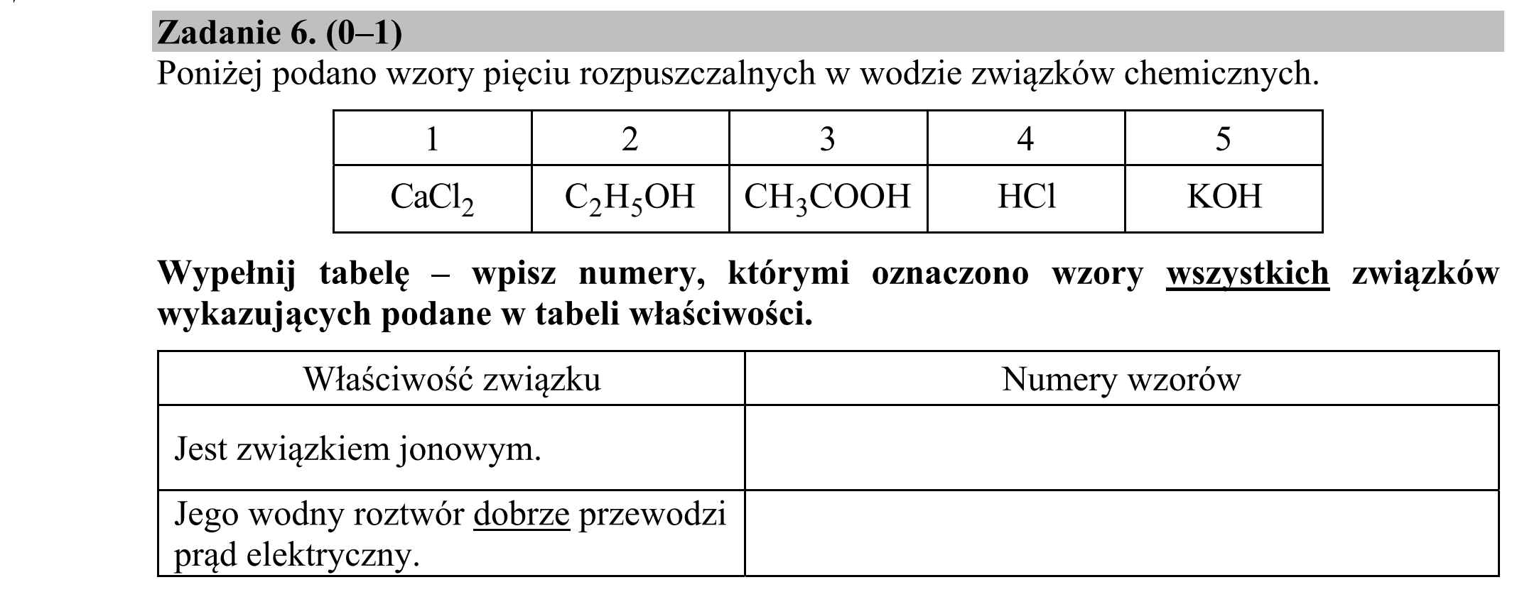 Matura dodatkowa, czerwiec 2018, podgląd zadania 6