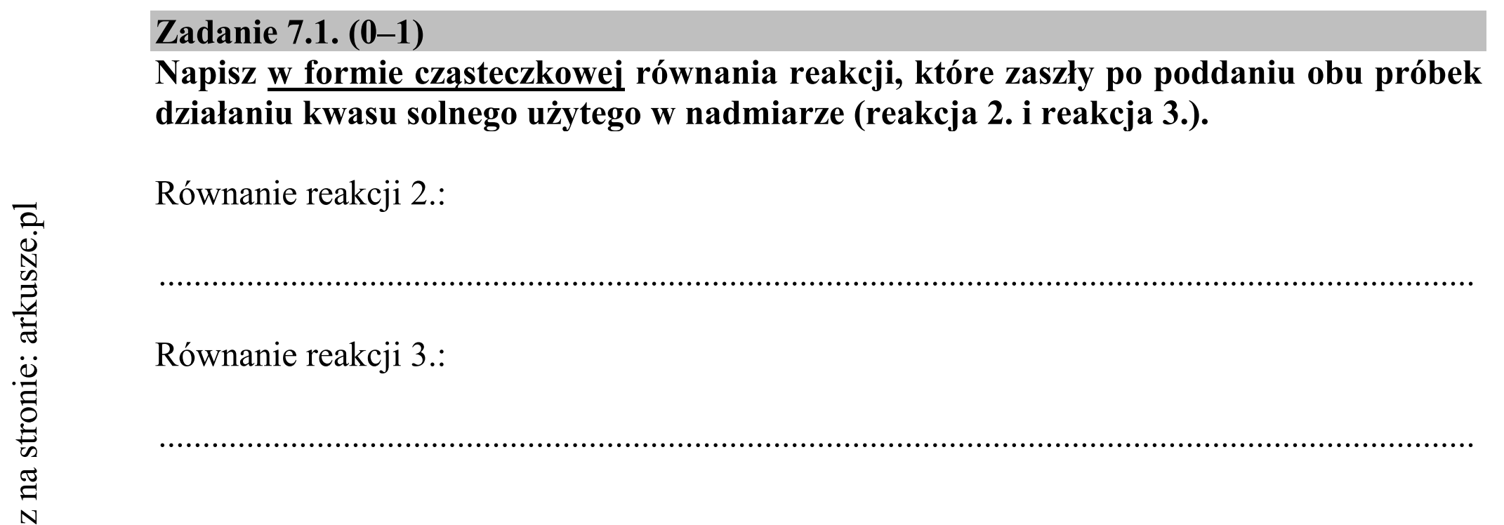 Matura dodatkowa, czerwiec 2018, zadanie 7.1