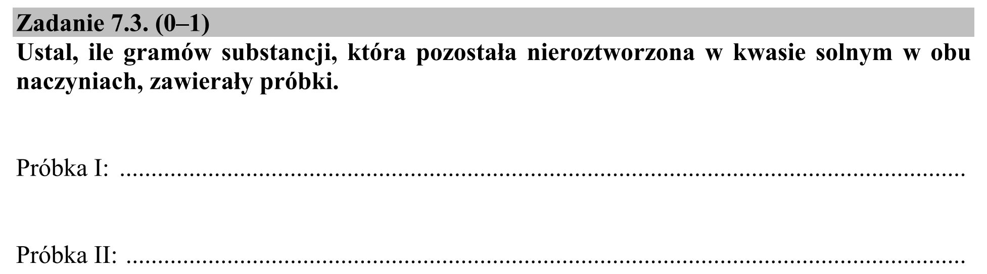 Matura dodatkowa, czerwiec 2018, zadanie 7.3