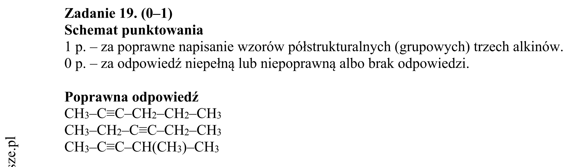 Matura dodatkowa, czerwiec 2019, odpowiedź do zadania 19