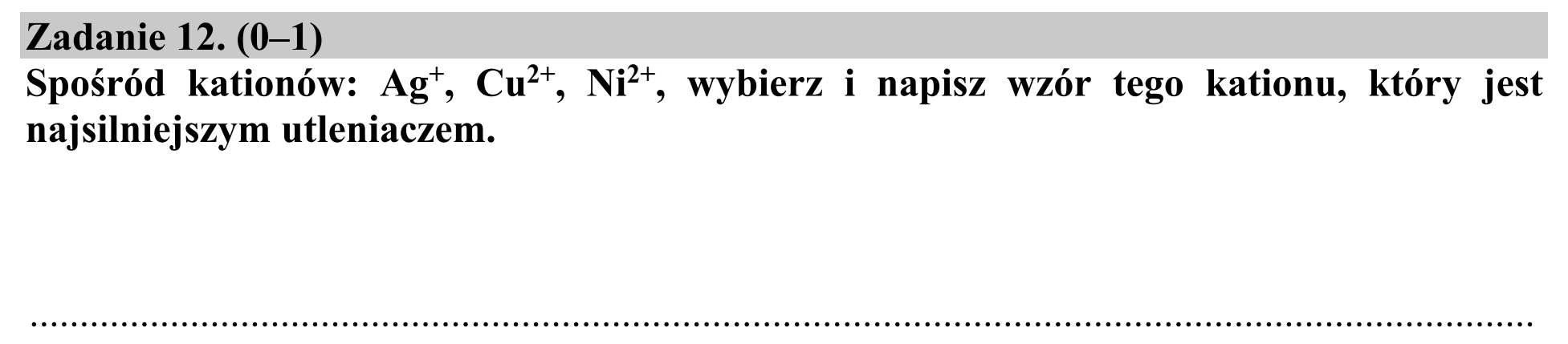Matura dodatkowa, czerwiec 2019, podgląd zadania 12