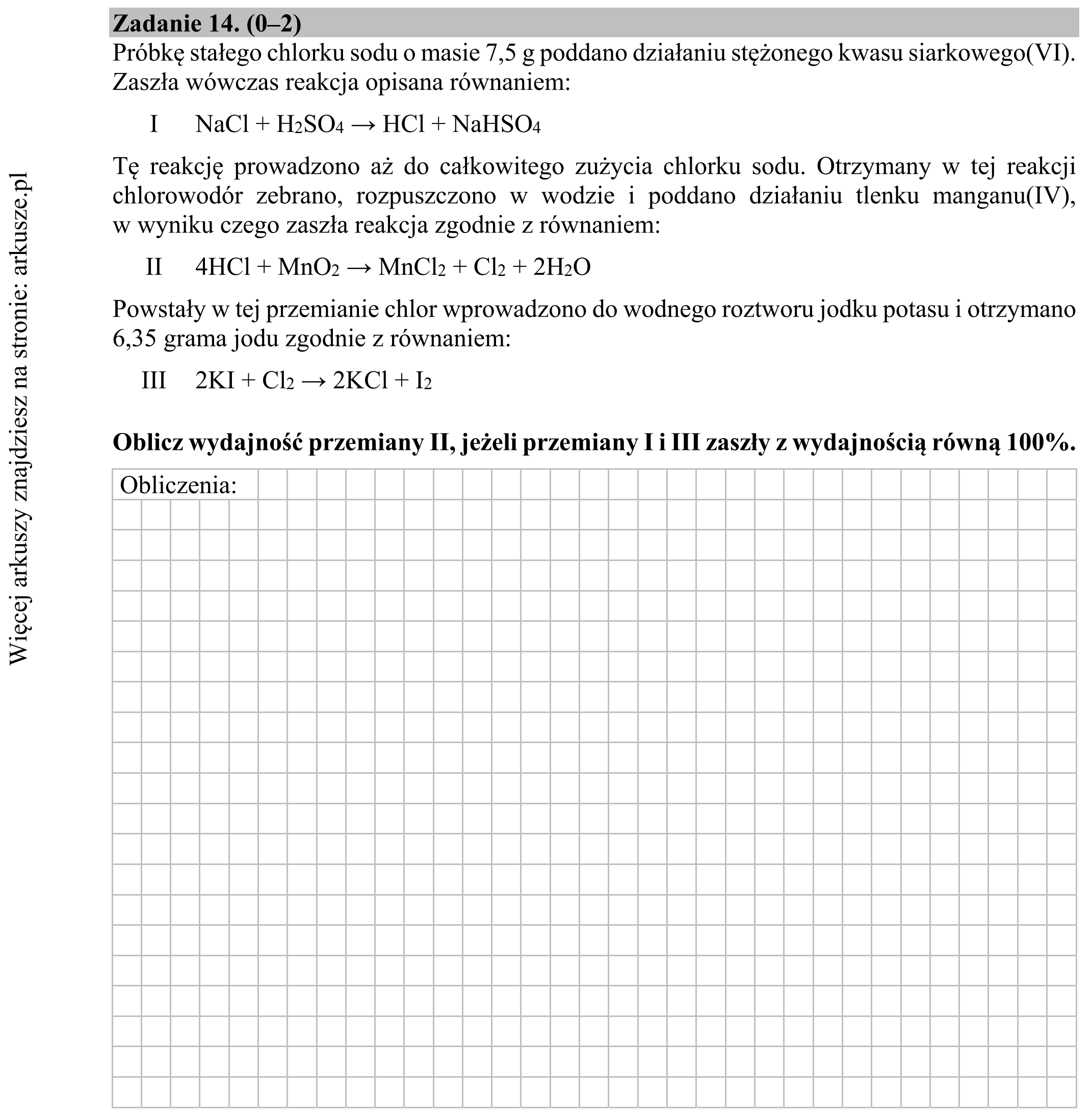 Matura dodatkowa, czerwiec 2019, podgląd zadania 14