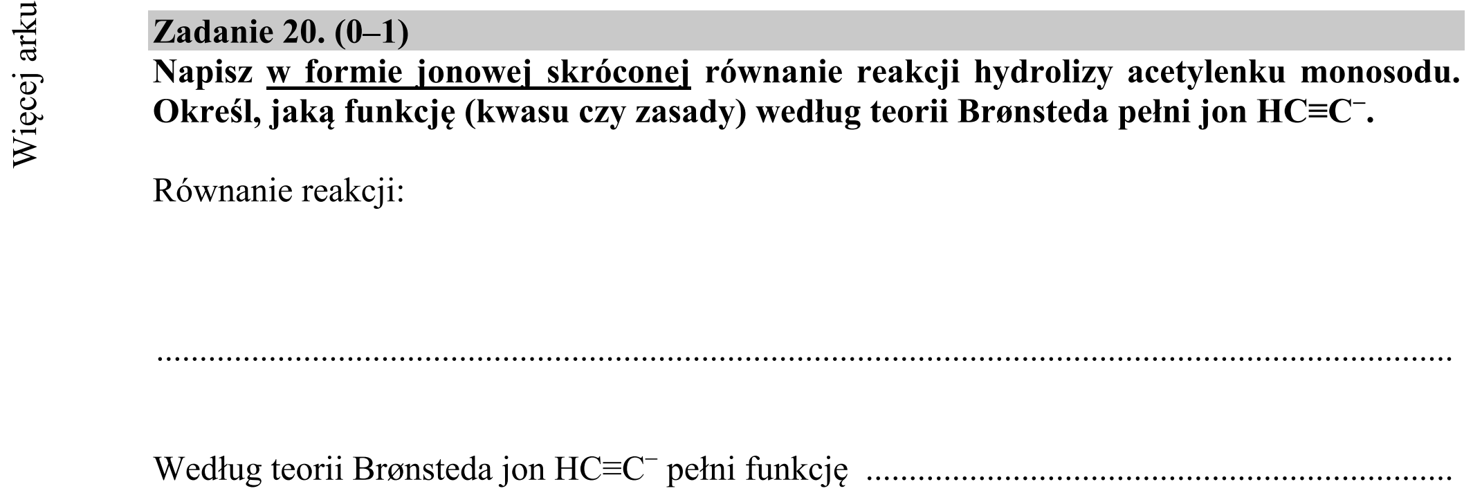 Matura dodatkowa, czerwiec 2019, podgląd zadania 20, fragment 1