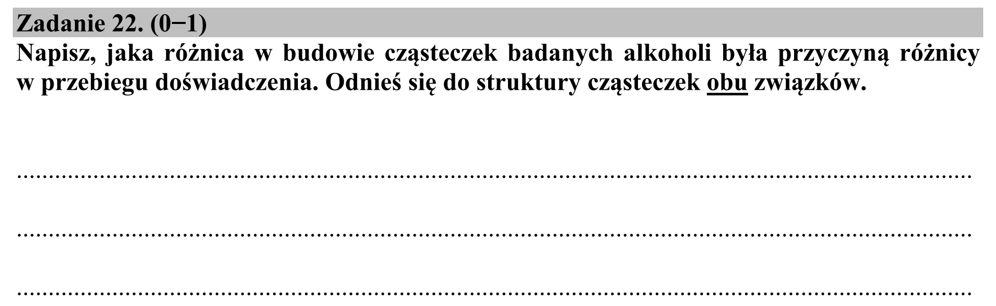 Matura dodatkowa, czerwiec 2019, podgląd zadania 22