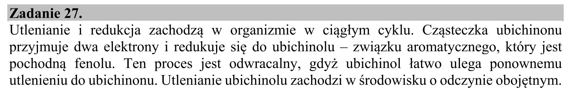 Matura dodatkowa, czerwiec 2019, wstęp zadania 27