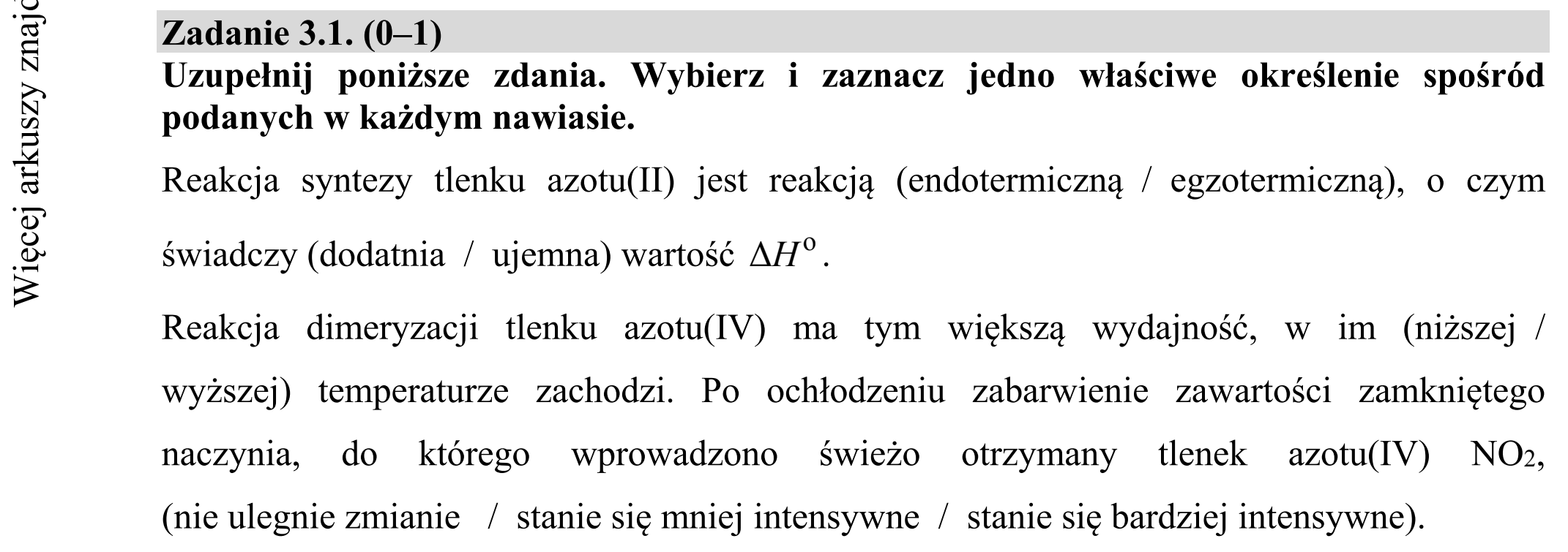 Matura dodatkowa, czerwiec 2019, zadanie 3.1