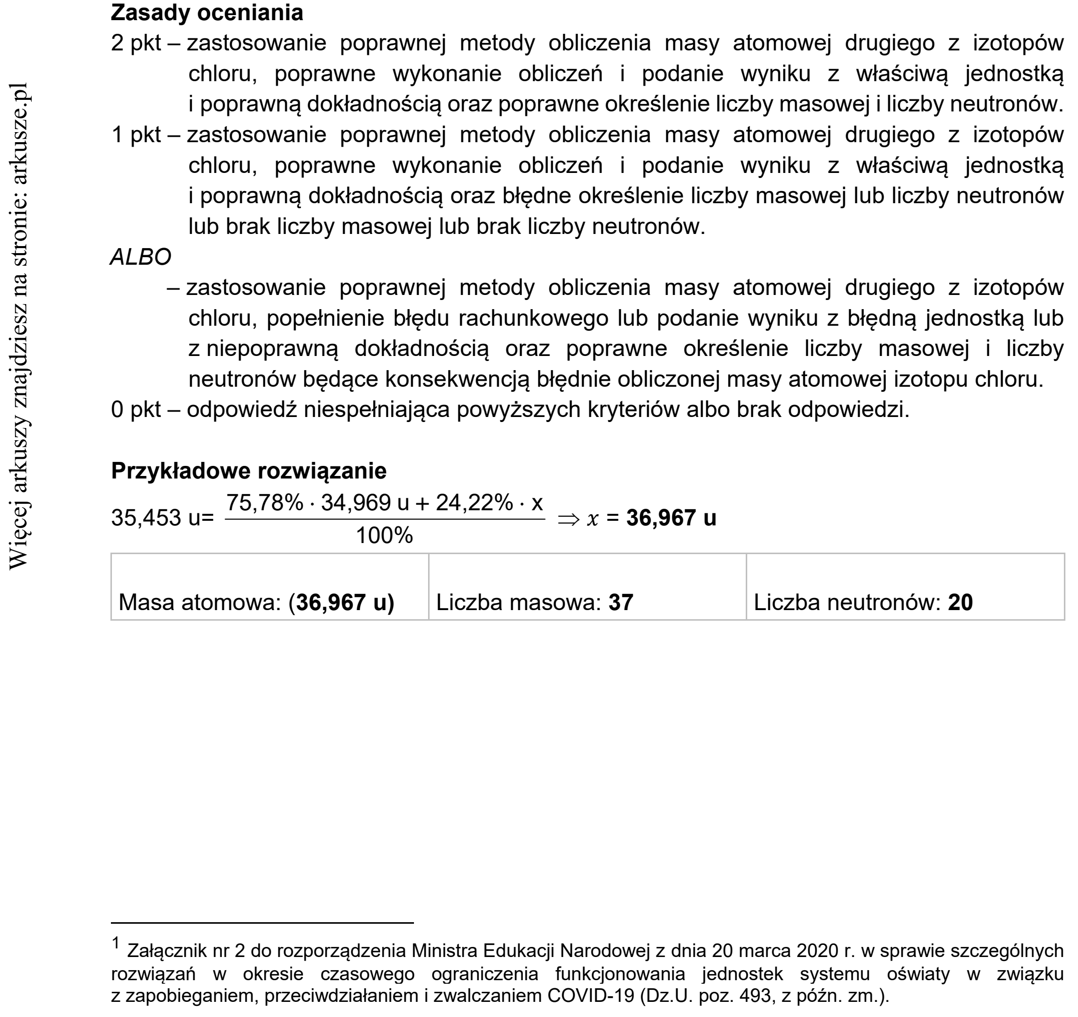 Matura dodatkowa, czerwiec 2021, odpowiedź do zadania 1