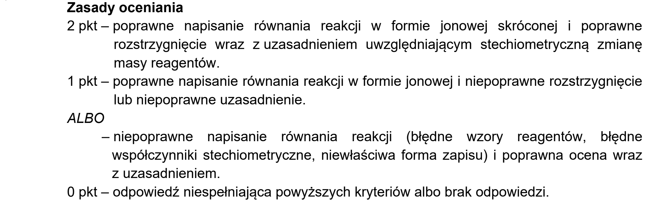 Matura dodatkowa, czerwiec 2021, odpowiedź do zadania 23.1, fragment 1
