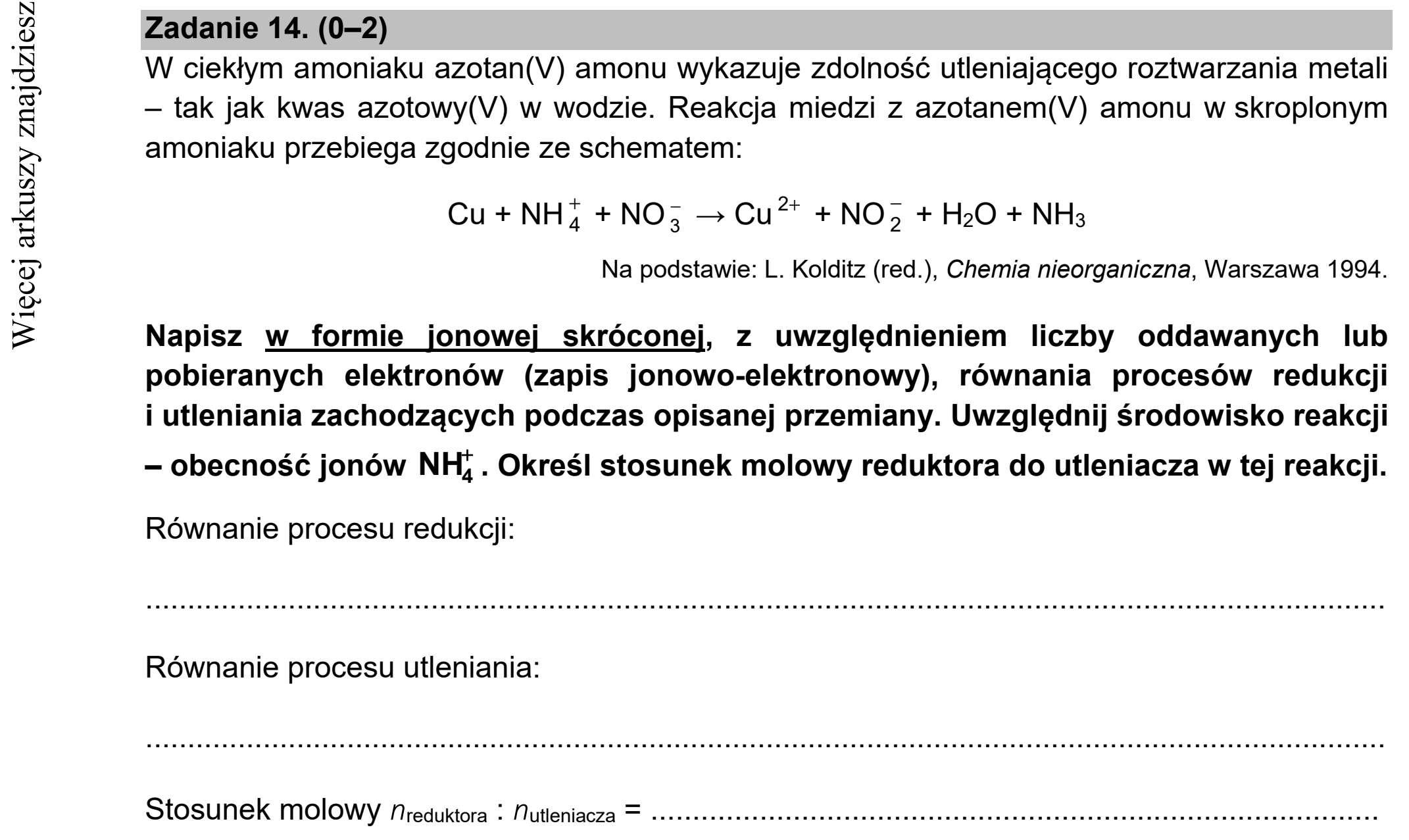 Matura dodatkowa, czerwiec 2021, podgląd zadania 14, fragment 1