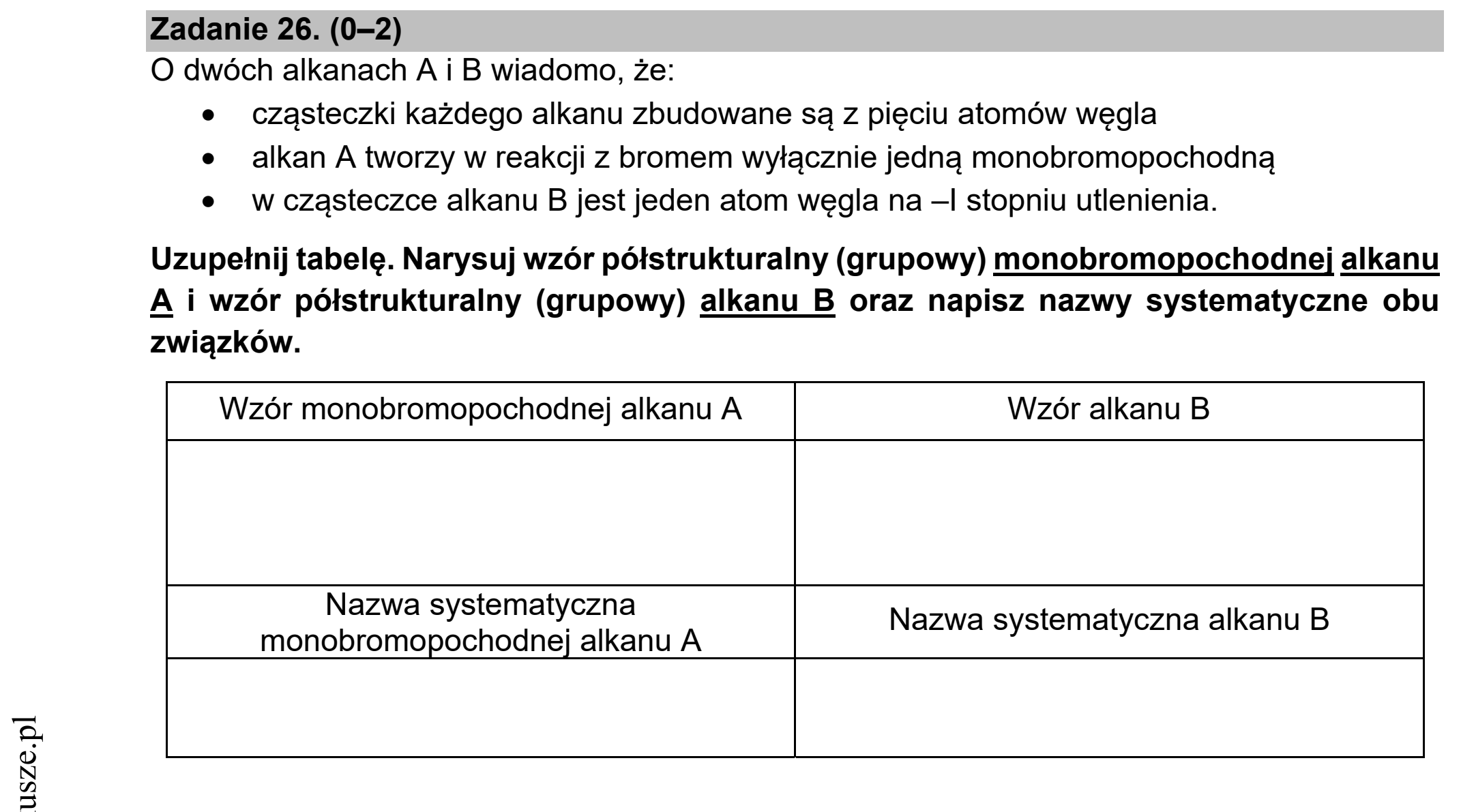 Matura dodatkowa, czerwiec 2021, podgląd zadania 26