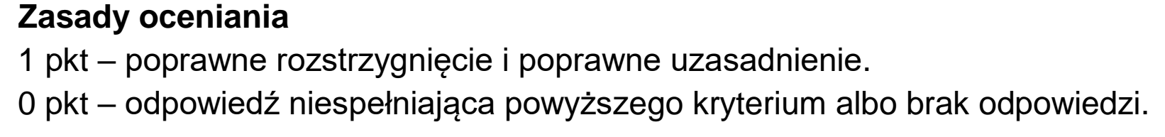 Matura dodatkowa, czerwiec 2022, odpowiedź do zadania 22.2, fragment 1