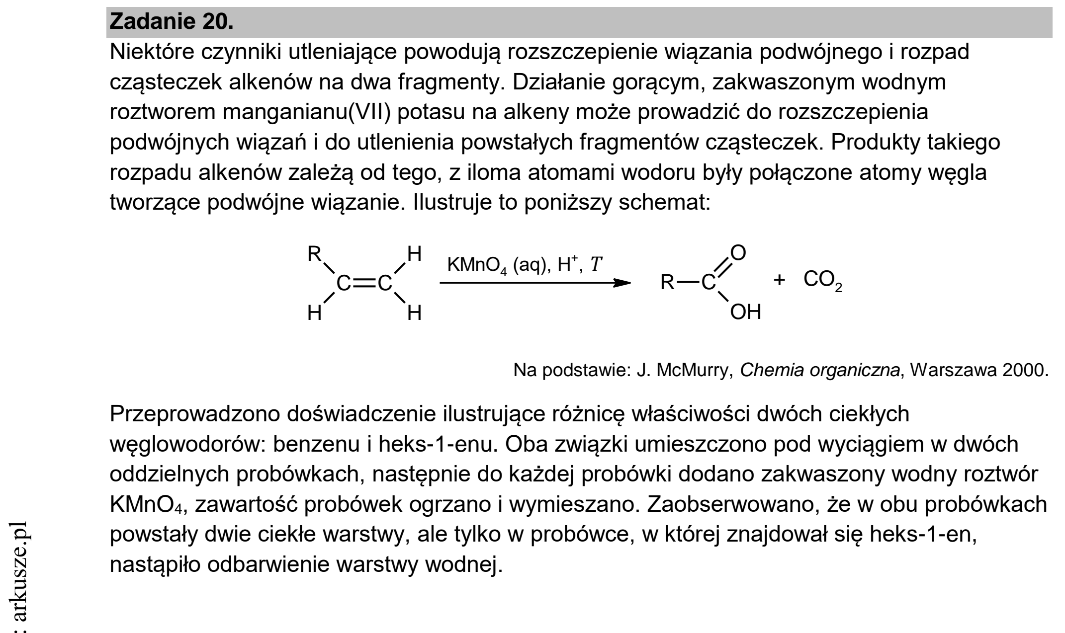 Matura dodatkowa, czerwiec 2022, wstęp zadania 20