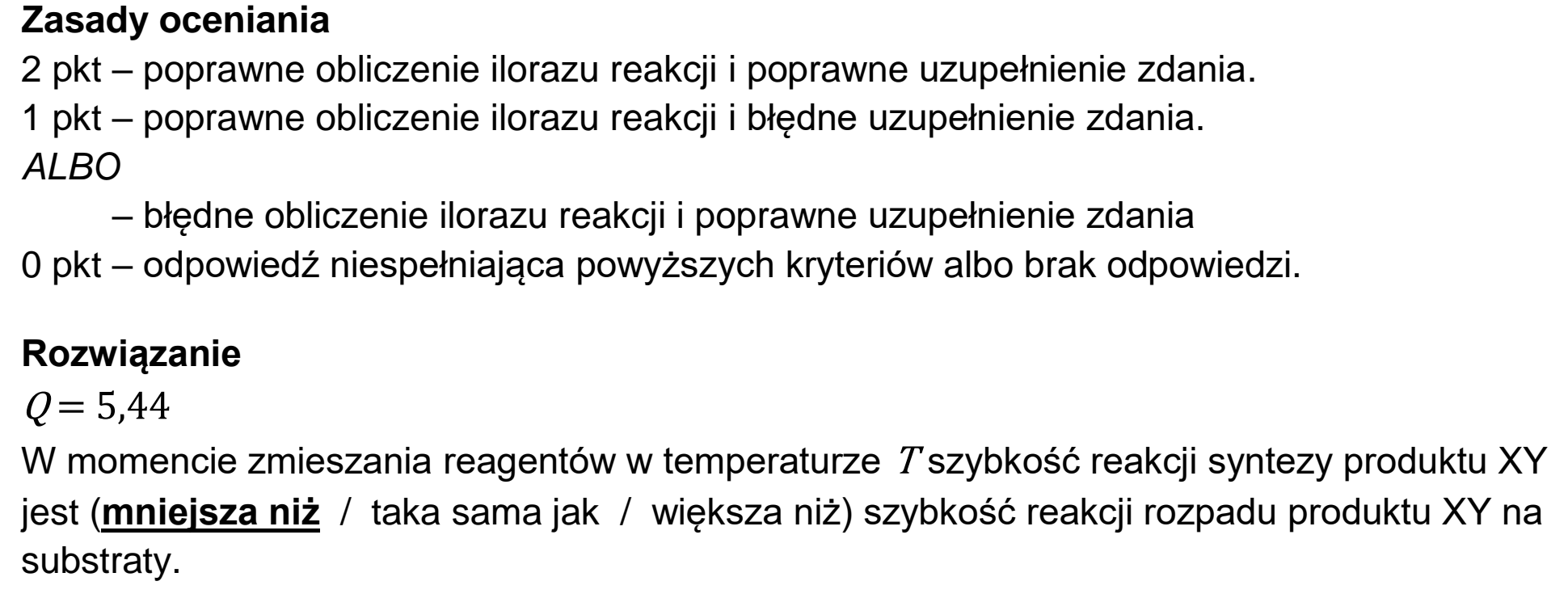 Matura dodatkowa, czerwiec 2023, odpowiedź do zadania 9