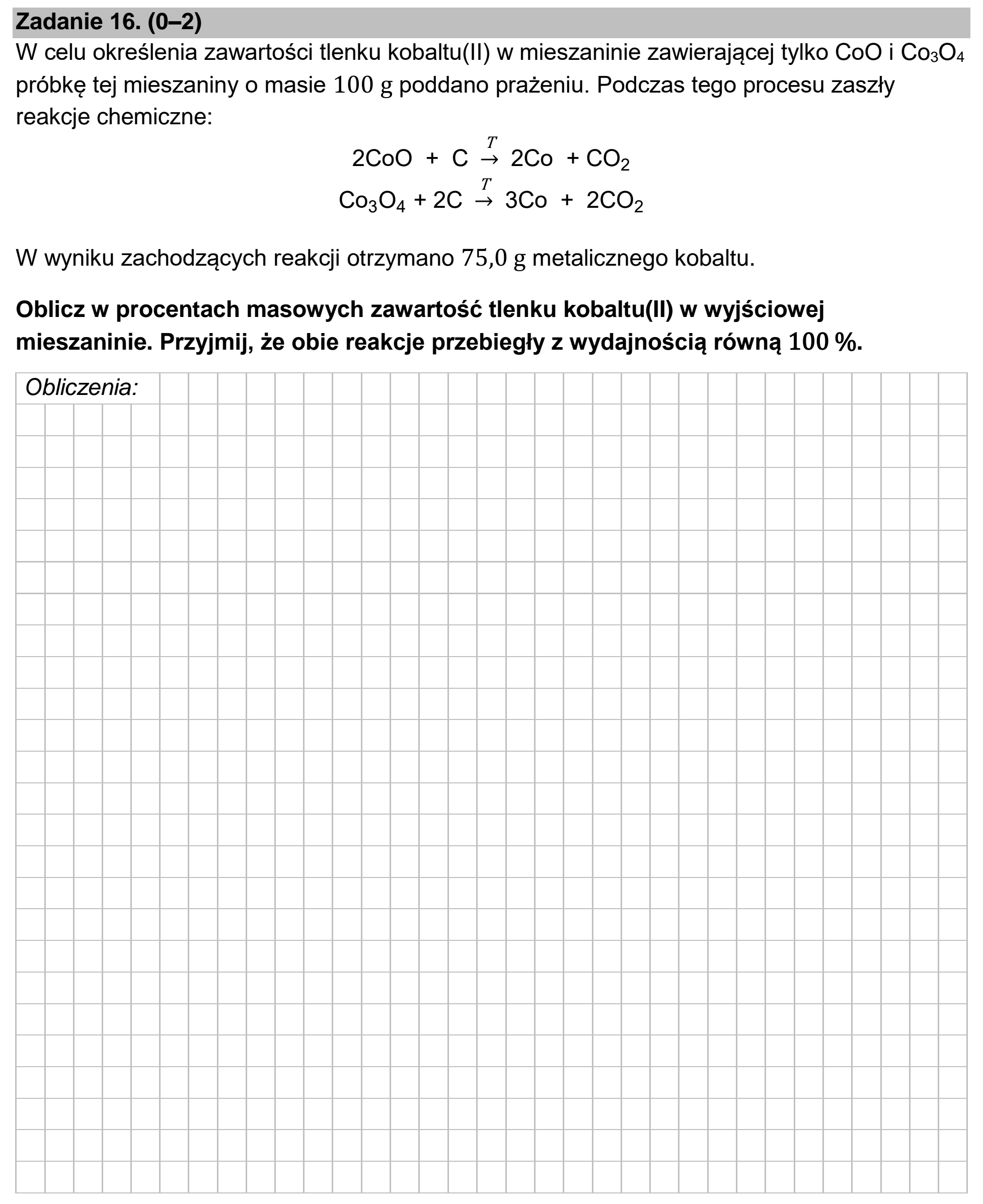 Matura dodatkowa, czerwiec 2023, podgląd zadania 16