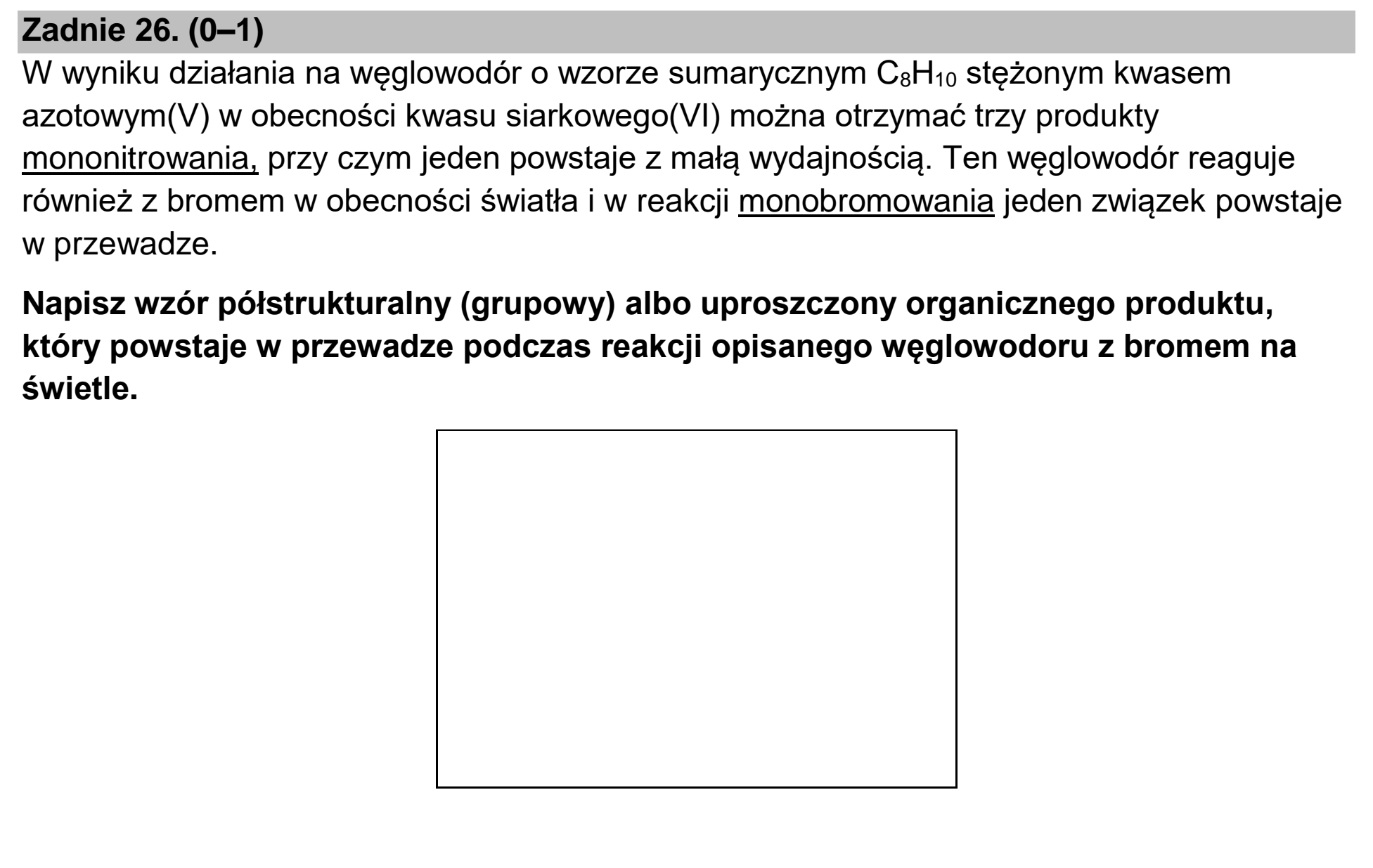 Matura dodatkowa, czerwiec 2023, podgląd zadania 26